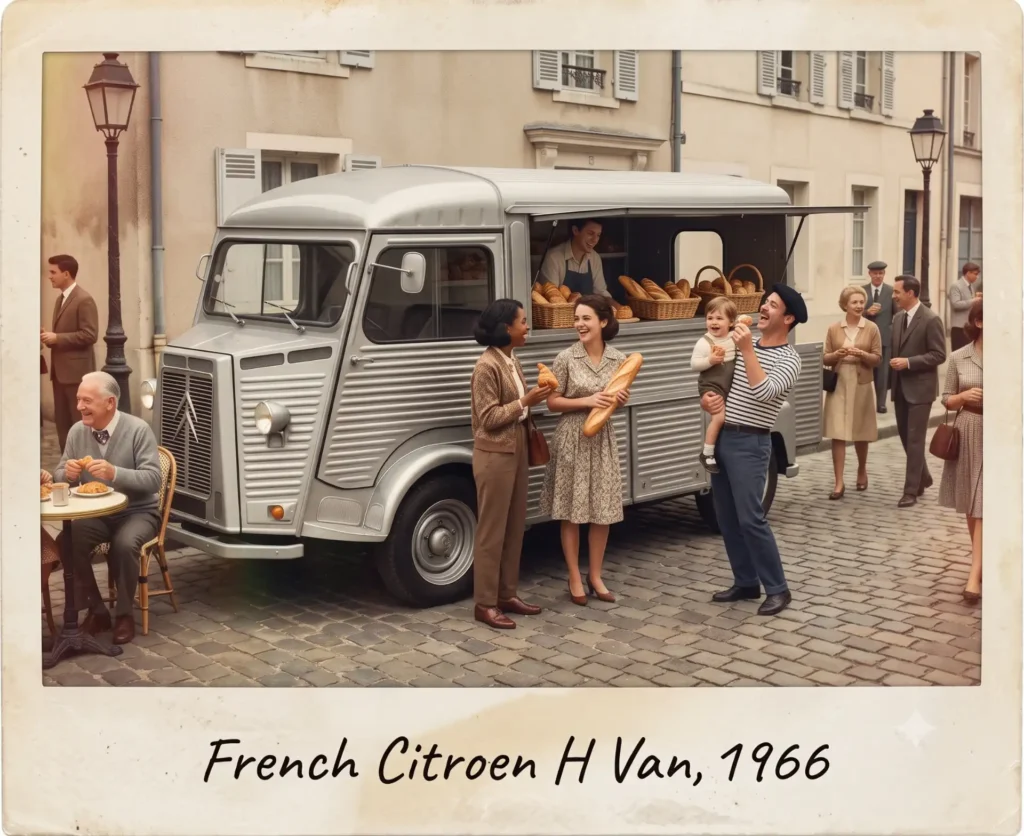 Citroen H French van product sampling, Super Ice Cream Truck Singapore