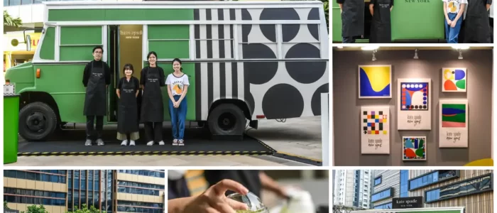 Mercedes 709 event bus Kate Spade mobile event space at Paya Lebar Quarter, Super Ice Cream Truck Singapore